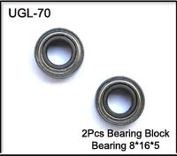 UGL70 2xbearing block bearing 8*16*5