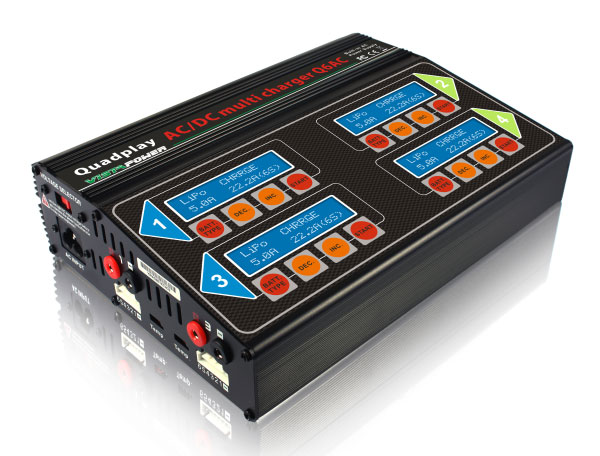 Battery Charger RCPANDA Q6AC QUAD 4x6S 4x50W (4x6A)