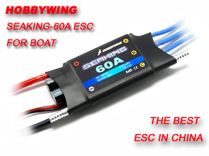 .HobbyWing SEAKING  60A/120A 2-6 LIPO BEC 6.0V/3A Brushless Controller BOAT REVERSE MODE V2.0