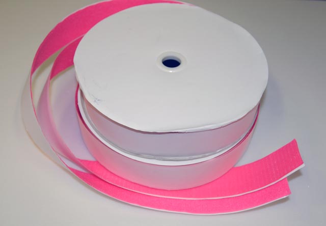 Velcro 25mm x  5meter Pink New