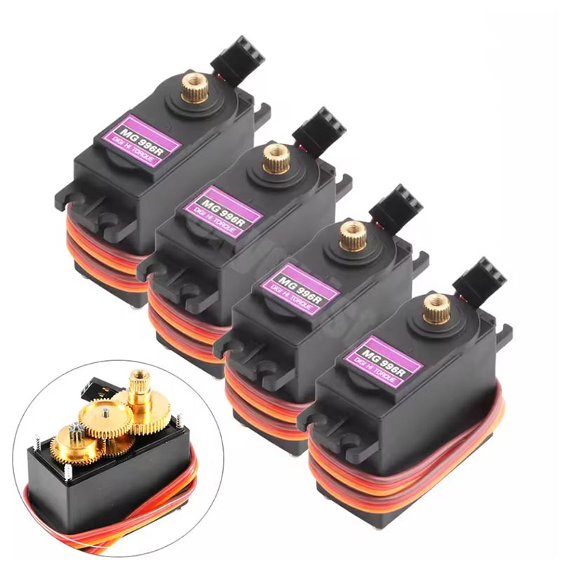 Szerv� 55gr 11kg 0,15sec TowerPro MG996R DIGITAL Professional Heavy Duty Metal Gear 4db - akci�s term�k