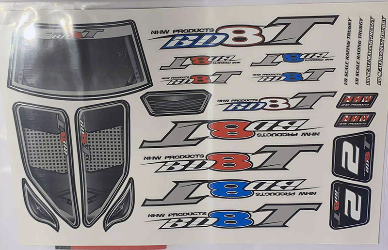 NANDA MH2072 BD-8 Matrica -  - RC modell alkatr�sz