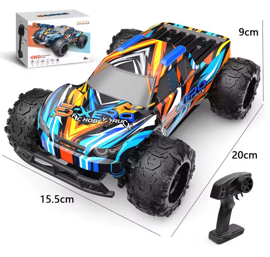 ...S-XERO 1/22 4WD Off-Road Truggy 30Km/h tvirnyts RC aut Narancs